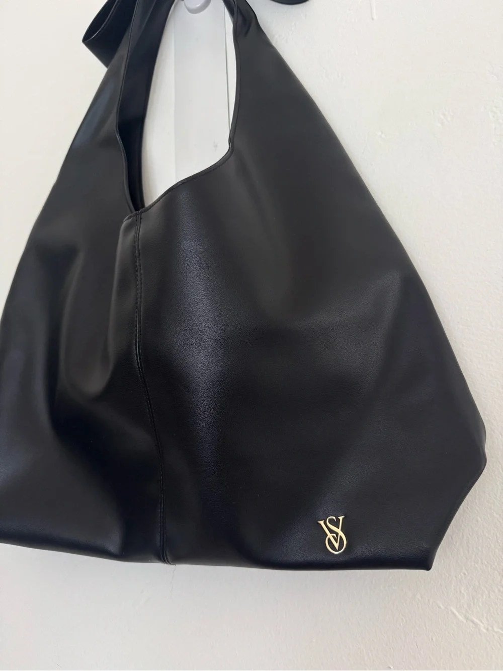 Victoria’s Secret Black Bow Tote Bag Slouchy